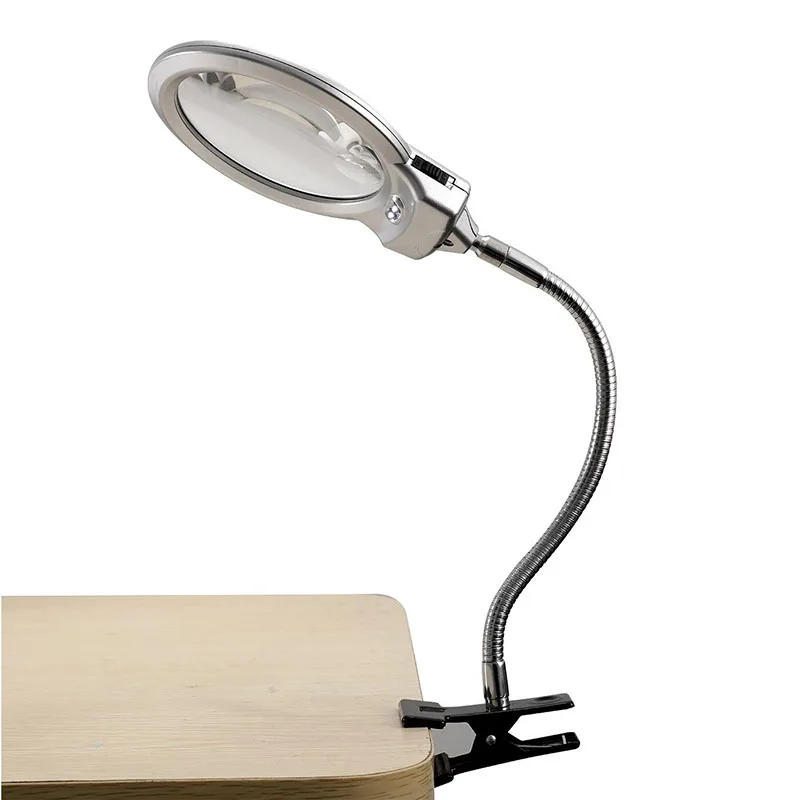 Magnifying Glass with LED Light Foldable Professional 5X Magnifier Desk Clamp Magnifier Table Lamp for Reading Welding
Magnifying Glass with LED Light Foldable Professional 5X Magnifier Desk Clamp Magnifier Table Lamp for Reading Welding