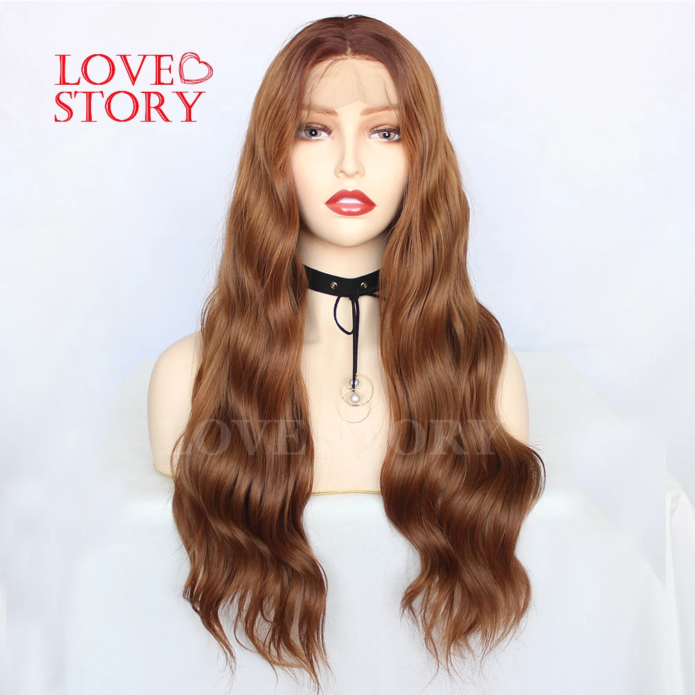 Lovestory Water Wave Synthetic Lace Front Wig Two Tone Ombre Heat Resistant Fiber Lace Front Wigs With Babyhair
Lovestory Water Wave Synthetic Lace Front Wig Two Tone Ombre Heat Resistant Fiber Lace Front Wigs With Babyhair