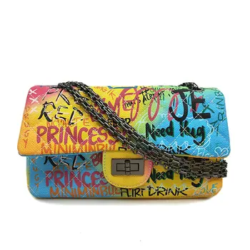 Women Bag 2020 New Color Graffiti Printed Shoulder Bags Fashion Travel Bag Women Brand Luxury Chain Handbags Sac Main Femme sg16 
Women Bag 2020 New Color Graffiti Printed Shoulder Bags Fashion Travel Bag Women Brand Luxury Chain Handbags Sac Main Femme sg16