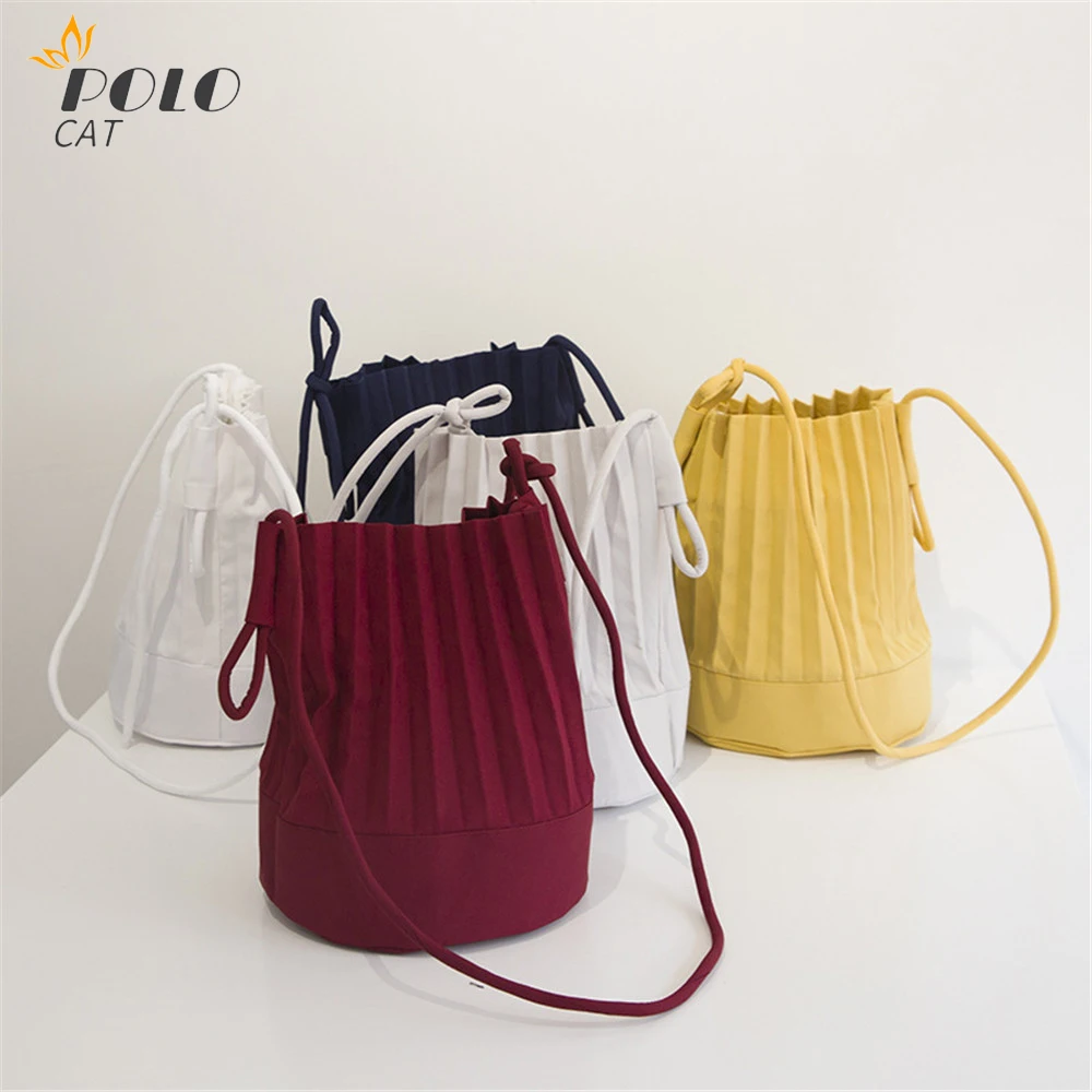Pleated Bags Solid Color Simple Bucket Packet Fashion Shopping Bags Girls Casual Shoulder Bag Korean Chic Handbag Crossbody Bag
Pleated Bags Solid Color Simple Bucket Packet Fashion Shopping Bags Girls Casual Shoulder Bag Korean Chic Handbag Crossbody Bag