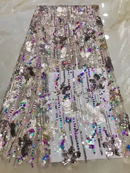 Latest African Organza Lace Fabric 2020 High Quality Lace Sequins Gold French Nigerian Lace Fabric For Wedding Party Dress Sew 
Latest African Organza Lace Fabric 2020 High Quality Lace Sequins Gold French Nigerian Lace Fabric For Wedding Party Dress Sew