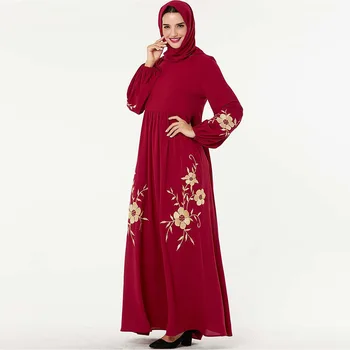 Embroidery Muslim Dress Women Pleated Long Dresses No Hijab Islamic Clothing Plus Size Traditional Fashion Maxi Elegant Dresses
Embroidery Muslim Dress Women Pleated Long Dresses No Hijab Islamic Clothing Plus Size Traditional Fashion Maxi Elegant Dresses