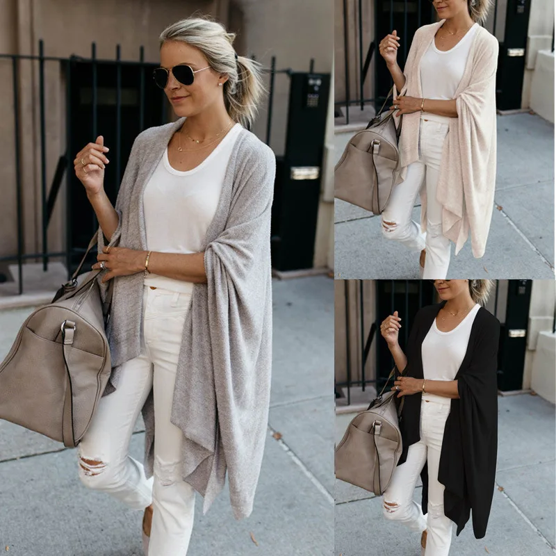 Women's Fashion Knitted Cardigan Mid Length Loose Autumn And Winter New Style Irregular Hem Imitation Cotton Knitted Sweater
Women's Fashion Knitted Cardigan Mid Length Loose Autumn And Winter New Style Irregular Hem Imitation Cotton Knitted Sweater