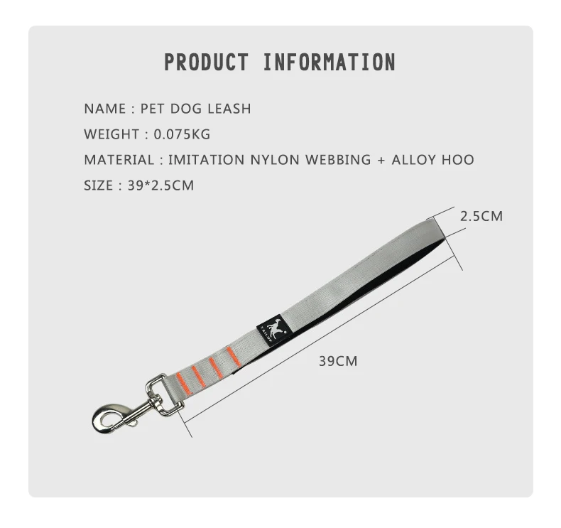 Walking Short Leash Durable Pet - peticadeals