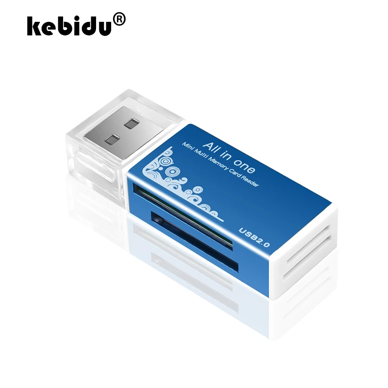 

kebidu Multi All in 1 Micro USB 2.0 Memory Card Reader Adapter for Micro SD SDHC TF M2 MMC MS PRO DUO Card Reader