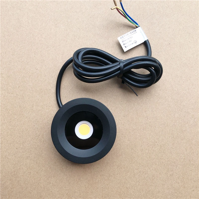 Dimmable COB LED puck light White/Black/Silver Shell ultra thin round under cabinet kitchen lamp AC85-265V None driver | Освещение