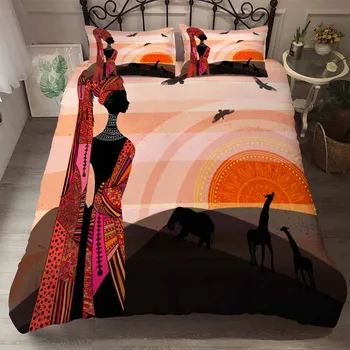 Drop Shipping 3D Digital Printing gife Bedding Set Print Duvet cover set Bedclothes pillowcase 2/3pcs African national Women*4
Drop Shipping 3D Digital Printing gife Bedding Set Print Duvet cover set Bedclothes pillowcase 2/3pcs African national Women*4
