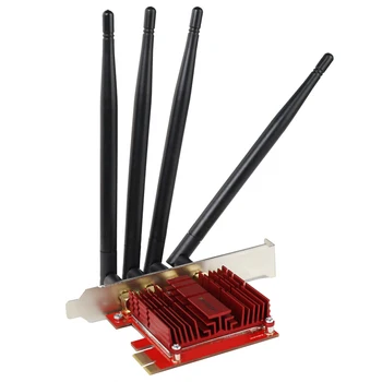 2.4/5GHz Dual Band PCI Express WiFi Adapter 802.11n/a/g/AC Desktop PCI-E Wireless Network Card 1900Mbps 4*5dBi Antennas
2.4/5GHz Dual Band PCI Express WiFi Adapter 802.11n/a/g/AC Desktop PCI-E Wireless Network Card 1900Mbps 4*5dBi Antennas