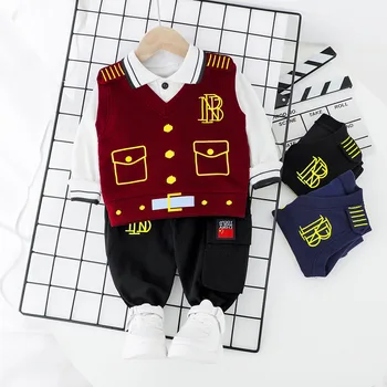 The captain of the boy from the spring 2020 new tide suit baby wear outside the pilot three-piece factory outlet
The captain of the boy from the spring 2020 new tide suit baby wear outside the pilot three-piece factory outlet