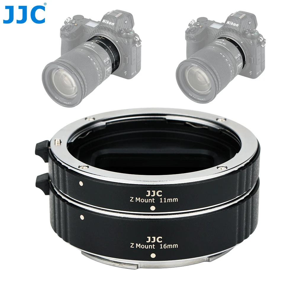 JJC 11mm 16mm Automatic Extension Lens Tube Set for Nikon Z Mount Z5 Z7 Z6 Z50 Camera Lens Adapter Ring With Body Lens Cap
JJC 11mm 16mm Automatic Extension Lens Tube Set for Nikon Z Mount Z5 Z7 Z6 Z50 Camera Lens Adapter Ring With Body Lens Cap