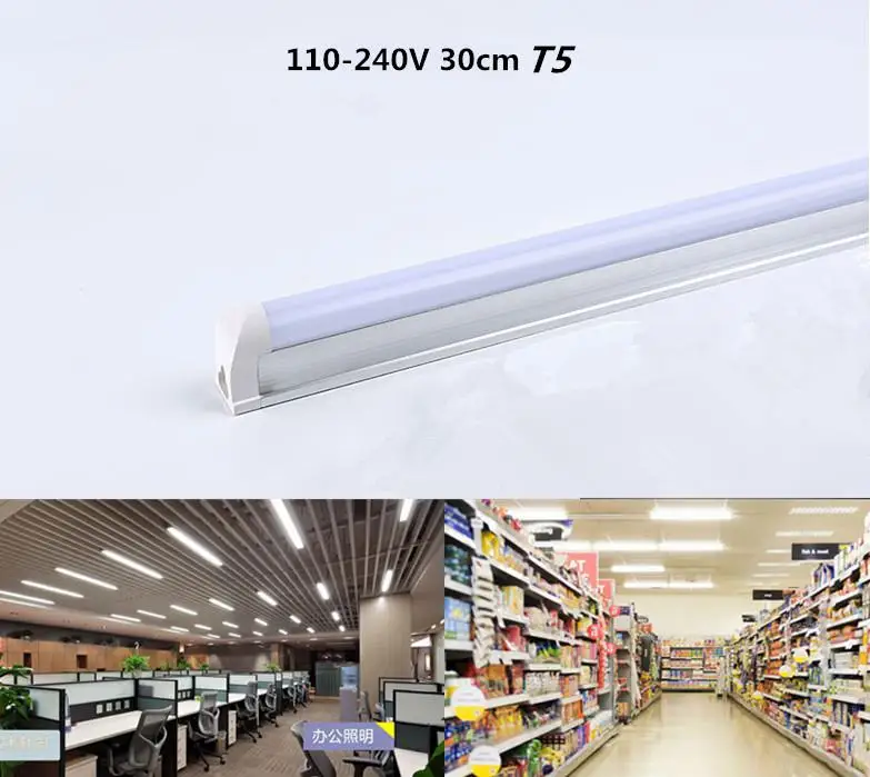 T5 LED Tube 30cm 100-240V LED Lamp Bulb 6W LED Fluorescent Tube for Indoor Kitchen Lighting 2835 SMD LED Light Tubo 
T5 LED Tube 30cm 100-240V LED Lamp Bulb 6W LED Fluorescent Tube for Indoor Kitchen Lighting 2835 SMD LED Light Tubo