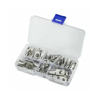 60pcs Copper Ring Terminals With Box + 80pcs Heat Shrink Peephole Tubing Connector Set Combination Nose Tube Silver Shrinka J9O4
60pcs Copper Ring Terminals With Box + 80pcs Heat Shrink Peephole Tubing Connector Set Combination Nose Tube Silver Shrinka J9O4