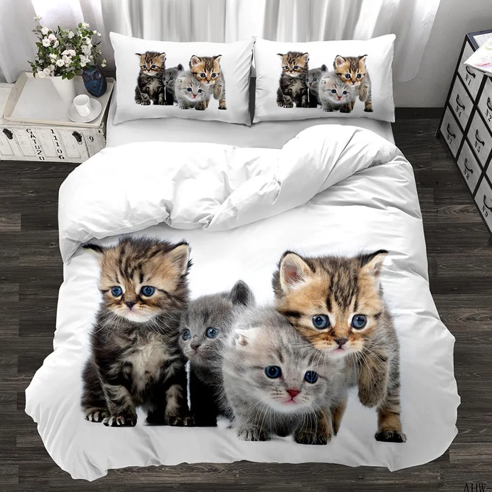 Animal 3d cute cat custom bedding set kitten quilt cover pillowcase 3pcs twin designer designer bedding luxury
Animal 3d cute cat custom bedding set kitten quilt cover pillowcase 3pcs twin designer designer bedding luxury