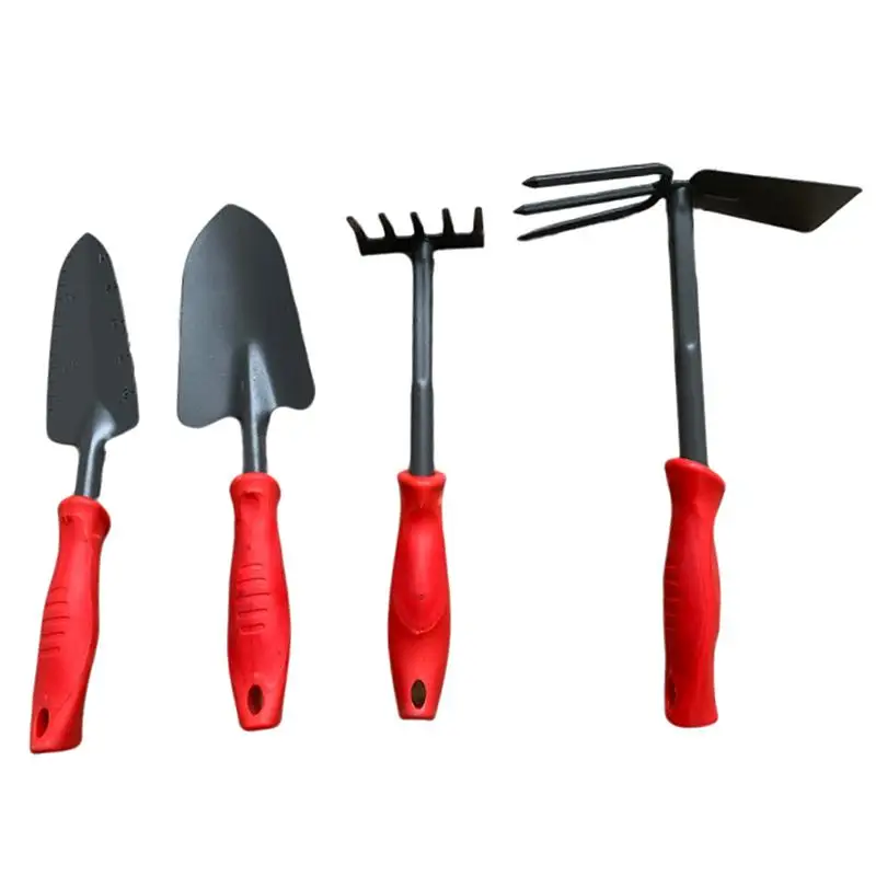 4 Pcs Hand Tools Plastic Handle Iron Practical Rake Double-side Hoeing Gardening Tool Set for Weeding Beach Garden
4 Pcs Hand Tools Plastic Handle Iron Practical Rake Double-side Hoeing Gardening Tool Set for Weeding Beach Garden