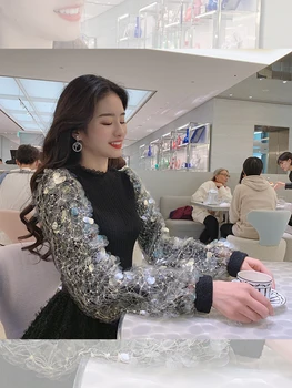New Annual Meeting French Little Dress Heavy Industry Temperament Fashion Fairy Wear Sequin Dress 
New Annual Meeting French Little Dress Heavy Industry Temperament Fashion Fairy Wear Sequin Dress