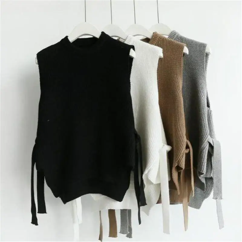 Knitted Sweater Vest Women Loose Sleeveless Pullovers Sweater Vest Female Casual Waistcoat Ladies Tops Sweater Vest Women Q1833
Knitted Sweater Vest Women Loose Sleeveless Pullovers Sweater Vest Female Casual Waistcoat Ladies Tops Sweater Vest Women Q1833