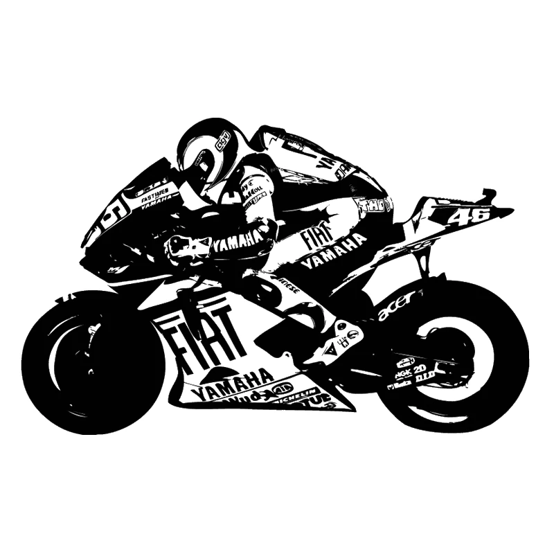 Dctal Heavy Motorcycle Racing Sticker Vehicle Decal Posters Vinyl Wall Decals Classical Autobike Pegatina Decor Mural Sticker