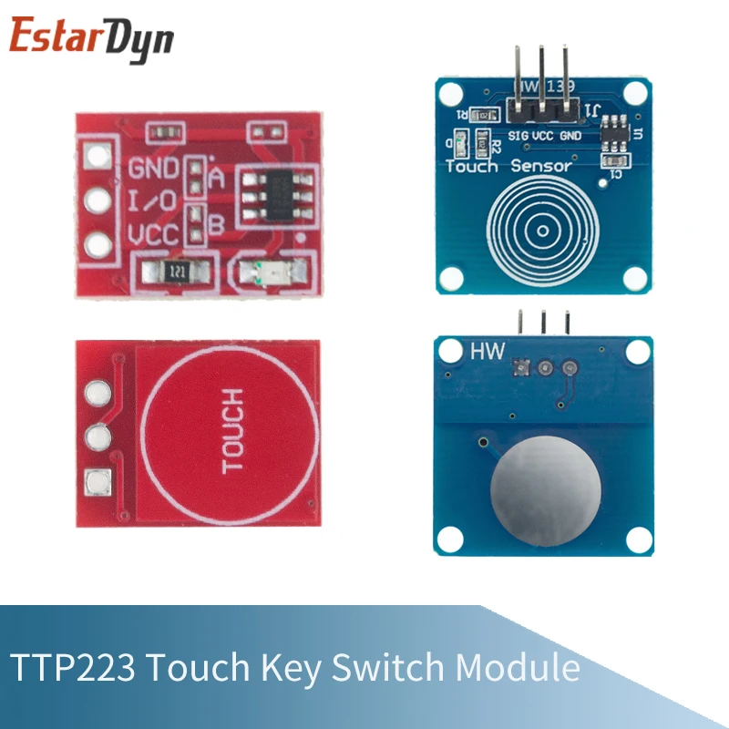 50Pcs TTP223 Touch Key Switch Module Touching Button Self-Locking/No-Locking Capacitive Switches Single Channel Reconstruction
50Pcs TTP223 Touch Key Switch Module Touching Button Self-Locking/No-Locking Capacitive Switches Single Channel Reconstruction