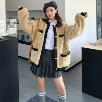 Fashion Women Faux Fur Coat Thick Winter Jacket New Arrival Loose Lantern Sleeve Big Size Plus Velevt Plus Cotton Warm Outerwear
Fashion Women Faux Fur Coat Thick Winter Jacket New Arrival Loose Lantern Sleeve Big Size Plus Velevt Plus Cotton Warm Outerwear