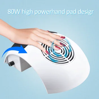 80/40W Strong Nail Dust Suction Collector Vacuum Cleaner with Big Power Fan 2 Dust Bags Nail Art Equipment Nail Salon Tools
80/40W Strong Nail Dust Suction Collector Vacuum Cleaner with Big Power Fan 2 Dust Bags Nail Art Equipment Nail Salon Tools