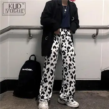Woman Harem Pant High Waist Loose Hip Hop Straight Pants Wide Leg Block Cow Print Graffiti Streetwear Sweatpant Trouser Korean
Woman Harem Pant High Waist Loose Hip Hop Straight Pants Wide Leg Block Cow Print Graffiti Streetwear Sweatpant Trouser Korean