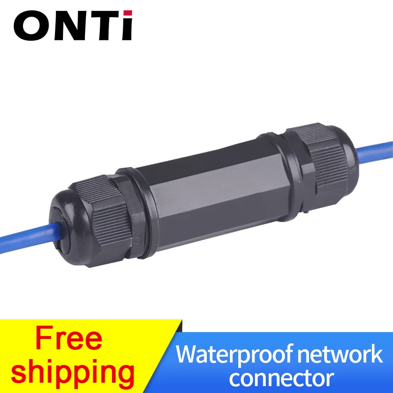 ONTi RJ45 Wtaerproof Connector IP67 Ethernet Network Cable Connector Double Head Adapter Coupler Extension for Cat5 6 7 8P8C
ONTi RJ45 Wtaerproof Connector IP67 Ethernet Network Cable Connector Double Head Adapter Coupler Extension for Cat5 6 7 8P8C