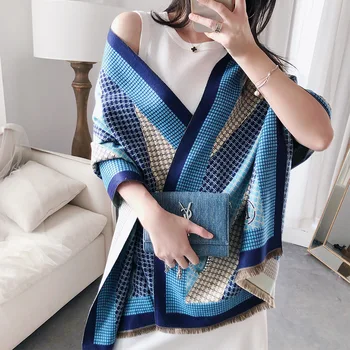 2019 Autumn and Winter Fashion Plaid Scarf Warm Cashmere Scarf Women Air Conditioner Shawl Long Pashmina
2019 Autumn and Winter Fashion Plaid Scarf Warm Cashmere Scarf Women Air Conditioner Shawl Long Pashmina