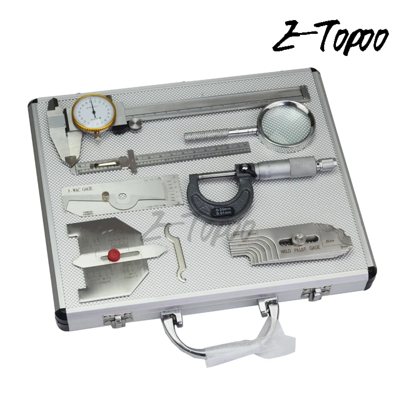7pcs/set Weld gauges welding inspection tools Welding gauges in set