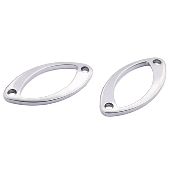 10pcs Stainless Steel Oval Bracelet Connectors Hollow Oval Charms Diy Jewelry Making Necklace Bracelet Findings Accessories
10pcs Stainless Steel Oval Bracelet Connectors Hollow Oval Charms Diy Jewelry Making Necklace Bracelet Findings Accessories