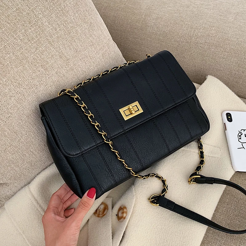Texture Casual Handbag for Women Fashion Simple Chain Shoulder Slung Small Square Bag Women Messenger Bag Sac A Main Louis Brand
Texture Casual Handbag for Women Fashion Simple Chain Shoulder Slung Small Square Bag Women Messenger Bag Sac A Main Louis Brand