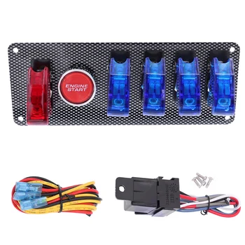 12V LED Ignition Switch Panel for Racing Car Engine Start Push Button LED Starter Toggle switch Panel New Style
12V LED Ignition Switch Panel for Racing Car Engine Start Push Button LED Starter Toggle switch Panel New Style