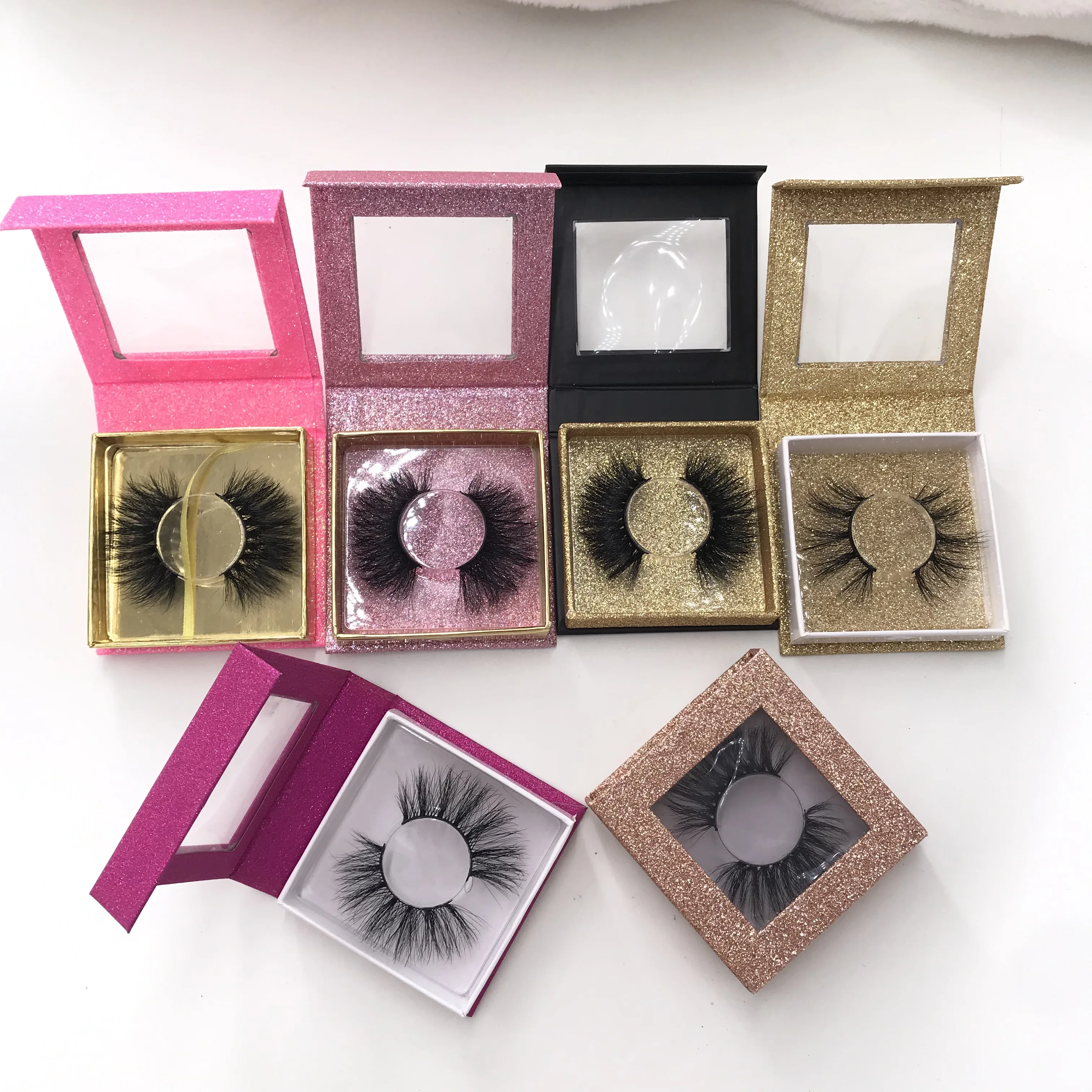 6 Pairs/Lot 25mm 5D Mink Lashes Best Price High Quality Eyelashes Custom Glitter Packaging
6 Pairs/Lot 25mm 5D Mink Lashes Best Price High Quality Eyelashes Custom Glitter Packaging