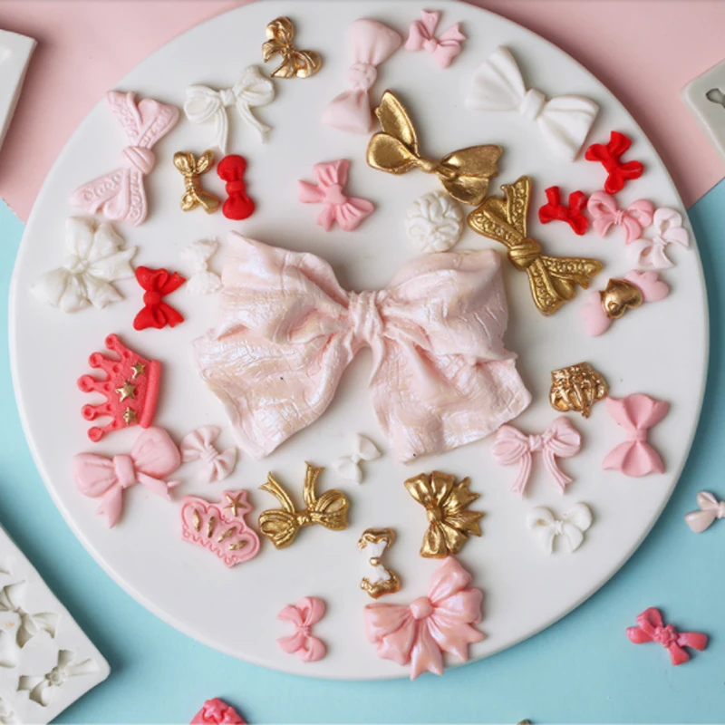 Various Sizes Bow Molds Fondant Cakes Decorating Tools Silicone Molds Sugarcraft Chocolate Baking Tools For Cakes Gumpaste Fimo
Various Sizes Bow Molds Fondant Cakes Decorating Tools Silicone Molds Sugarcraft Chocolate Baking Tools For Cakes Gumpaste Fimo