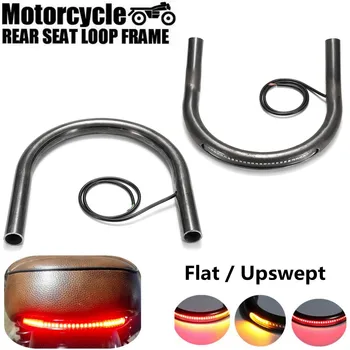 215mm Universal Motorcycle Rear Seat Frame Hoop Brat Loop with LED Brake Turn Signal Light Upswept Flat
215mm Universal Motorcycle Rear Seat Frame Hoop Brat Loop with LED Brake Turn Signal Light Upswept Flat