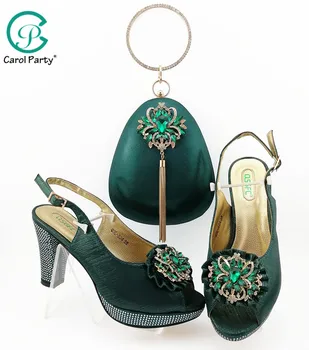 D.Green Color Fashion Italian Design Shoes And Bag Set Top Selling African Woman High Heels Party Shoes And Matching Bag Set
D.Green Color Fashion Italian Design Shoes And Bag Set Top Selling African Woman High Heels Party Shoes And Matching Bag Set