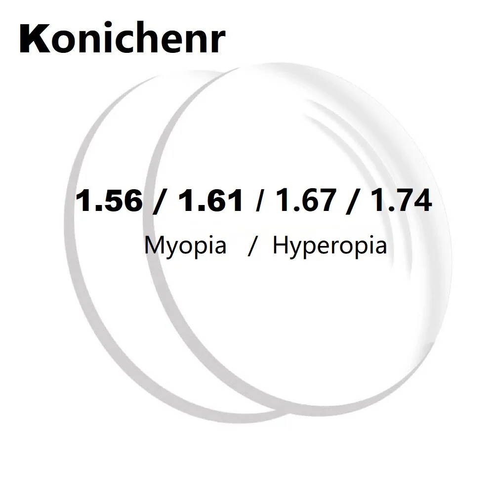 

Konichenr 1.56 1.61 1.67 1.74 Index Prescription CR-39 Resin Aspheric Glasses Lenses Myopia Hyperopia Presbyopia Optical Lens