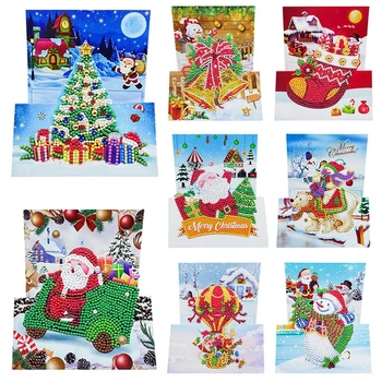 DIY Diamond Painting Greeting Card Special-shaped Festival Card Postcards Craft Festival Envelope Christmas Greeting Cards Decor
DIY Diamond Painting Greeting Card Special-shaped Festival Card Postcards Craft Festival Envelope Christmas Greeting Cards Decor