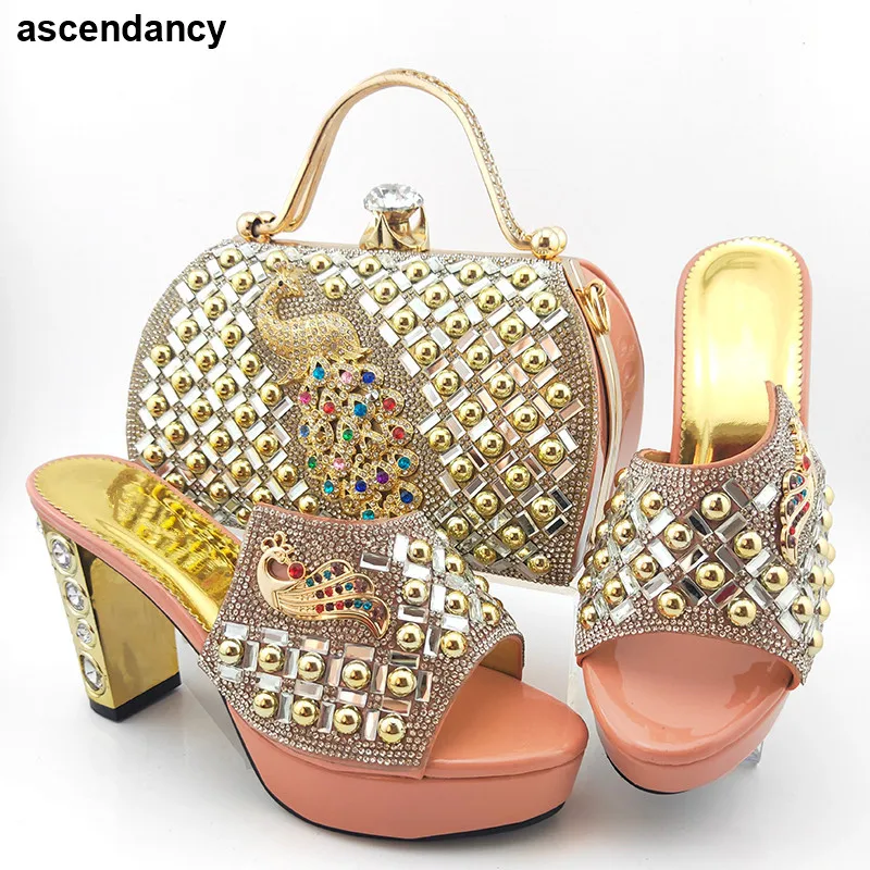 Fashion Summer High Heeled Shoes for Women African Women's Party Shoes and Bag Sets Shoes and Matching Purse for Women Party
Fashion Summer High Heeled Shoes for Women African Women's Party Shoes and Bag Sets Shoes and Matching Purse for Women Party
