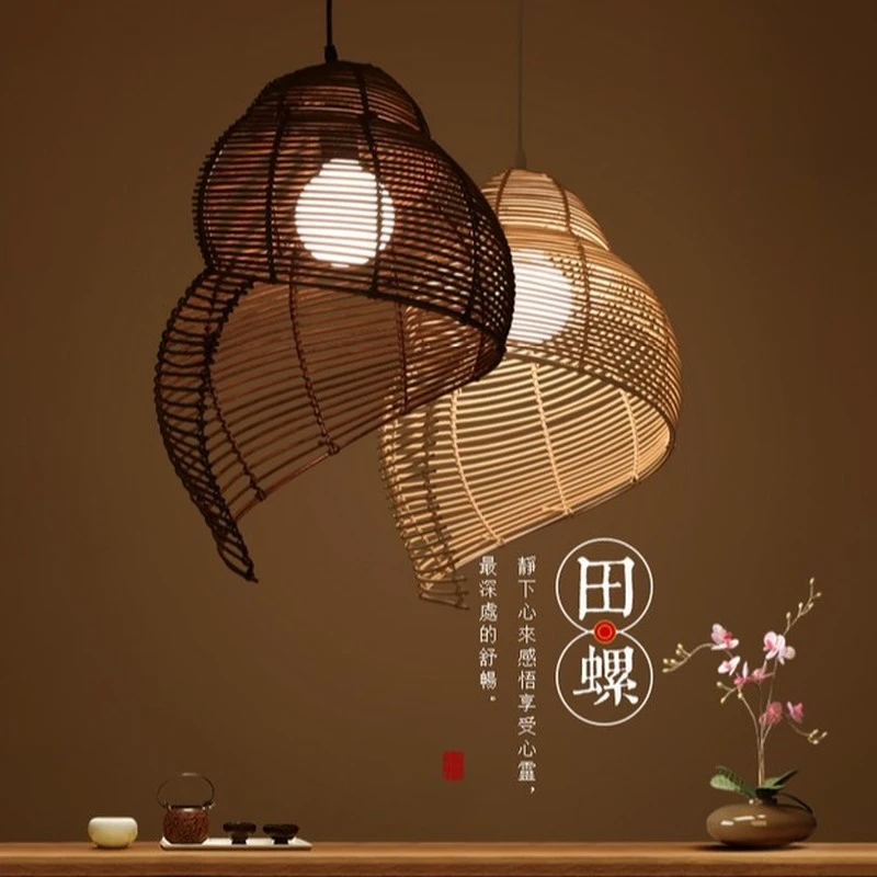 Southeast Asian Pastoral Rattan Conch Hanging Lamp Wicker Sea Snail Pendant Lights Fixture Tea House Restaurant Dining Room Lamp
Southeast Asian Pastoral Rattan Conch Hanging Lamp Wicker Sea Snail Pendant Lights Fixture Tea House Restaurant Dining Room Lamp