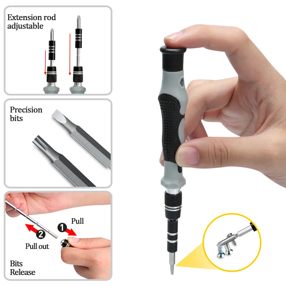 117 in 1 Hand Multi Screwdriver Set 98 Precision Bit Tool Screwdrivers for Computer PC Mobile Phone Repair Tools
117 in 1 Hand Multi Screwdriver Set 98 Precision Bit Tool Screwdrivers for Computer PC Mobile Phone Repair Tools