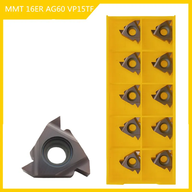 MMT 16ER AG60 VP15TF carbide inserts thread lathe tool cutting tool CNC lathe tools CNC tool
MMT 16ER AG60 VP15TF carbide inserts thread lathe tool cutting tool CNC lathe tools CNC tool