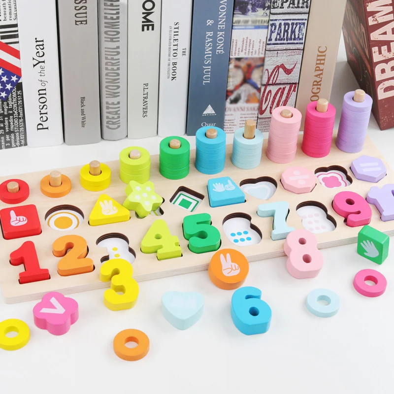 2-5Year Children Wooden Learning To Count Numbers Matching Digital Shape Match Early Education Teaching Math Toys For Kids
2-5Year Children Wooden Learning To Count Numbers Matching Digital Shape Match Early Education Teaching Math Toys For Kids