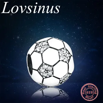 Authentic 925 Sterling Silver Sparkling Soccer Charm Fit Original Europe Charm Bracelet 925 Sliver Ball Bead DIY Jewelry Making
Authentic 925 Sterling Silver Sparkling Soccer Charm Fit Original Europe Charm Bracelet 925 Sliver Ball Bead DIY Jewelry Making