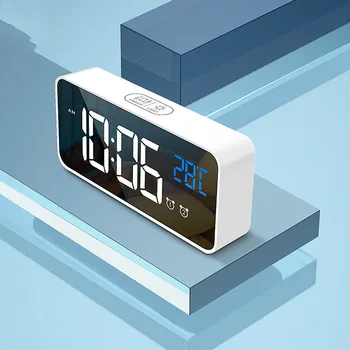 Alarm Clock Bedside Student Electronic Time Snooze USB Cable Desktop Modern LED Digital Temperature Voice Control Music Clocks
Alarm Clock Bedside Student Electronic Time Snooze USB Cable Desktop Modern LED Digital Temperature Voice Control Music Clocks