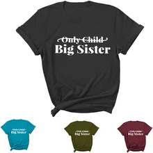 Big Sister Letter Print Women T Shirt Short Sleeve O Neck Loose Women Tshirt Ladies Tee Shirt Tops Clothes Camisetas Mujer
Big Sister Letter Print Women T Shirt Short Sleeve O Neck Loose Women Tshirt Ladies Tee Shirt Tops Clothes Camisetas Mujer