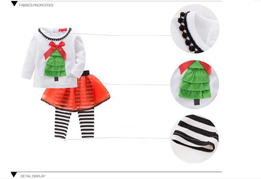 2Piece/Christmas Outfits Toddler Girl Clothes Cute Bow Cotton Long Sleeve T-shirt+Stripe Pants Baby Boutique Clothing Set BC1030 2Piece/Christmas Outfits Toddler Girl Clothes Cute Bow Cotton Long Sleeve T-shirt+Stripe Pants Baby Boutique Clothing Set BC1030