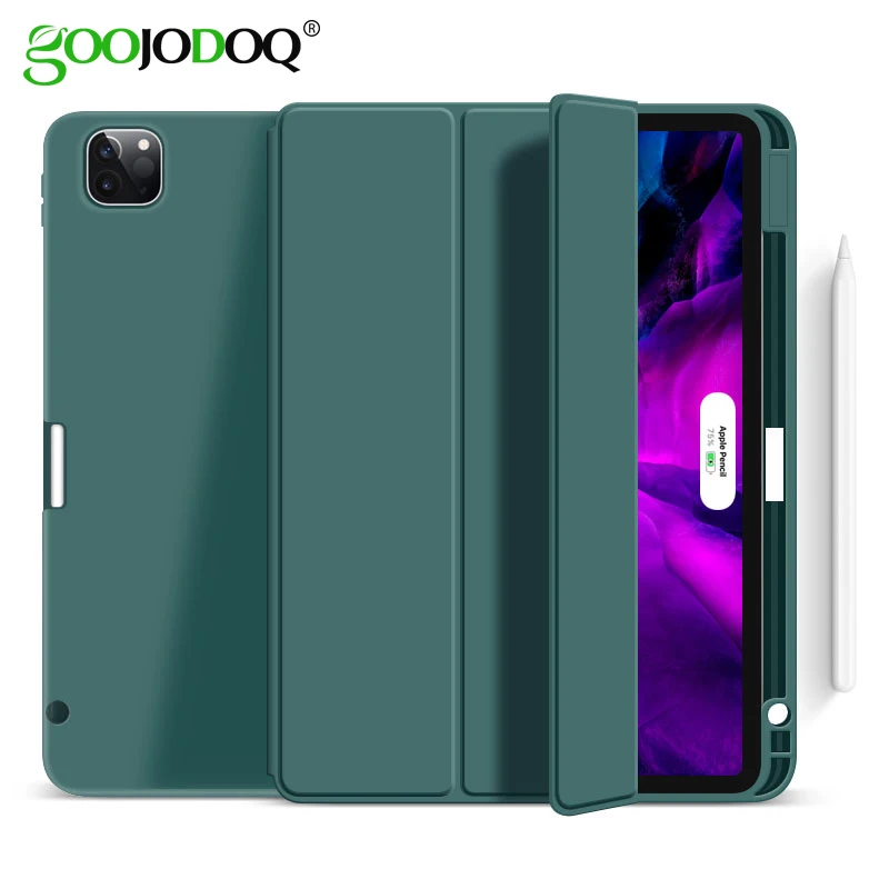 Чехол GOOJODOQ для iPad Pro 11 2020 и 2018 ультратонкий умный чехол из искусственной кожи