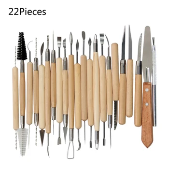 High Quality 22 Pcs Wooden Handle Clay sculpting Tools Set DIY Art Clay Pottery Tool Set Sculpting Tool
High Quality 22 Pcs Wooden Handle Clay sculpting Tools Set DIY Art Clay Pottery Tool Set Sculpting Tool