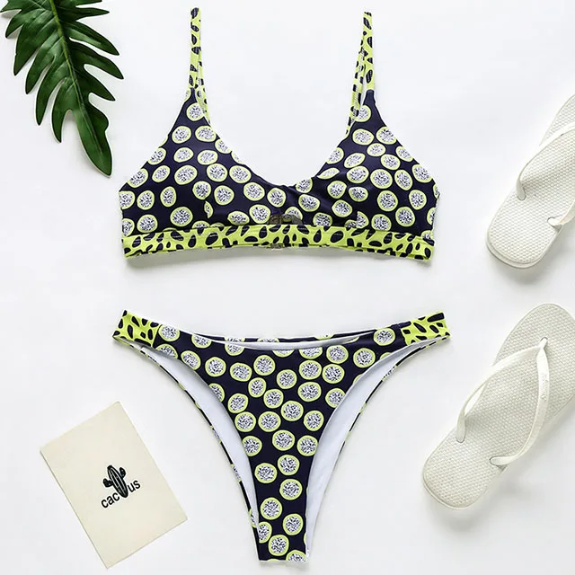 2025 Sexy Polka Dot Bikini Women Swimsuit Female Brazilian Swimwear Two