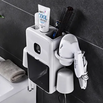 Bathroom Toothpaste Toothbrush Rack Squeezing Toothpaste Set Automatic Toothpaste Squeezer Multifunction Wall Shelf K1279 G
Bathroom Toothpaste Toothbrush Rack Squeezing Toothpaste Set Automatic Toothpaste Squeezer Multifunction Wall Shelf K1279 G
